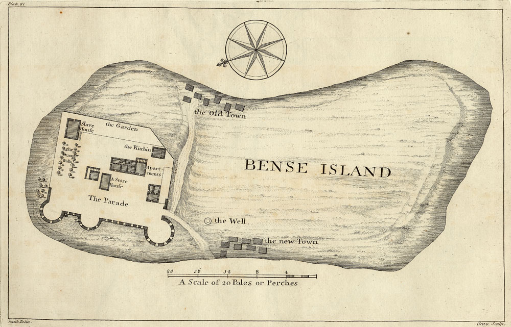 Bunce Island historical map
